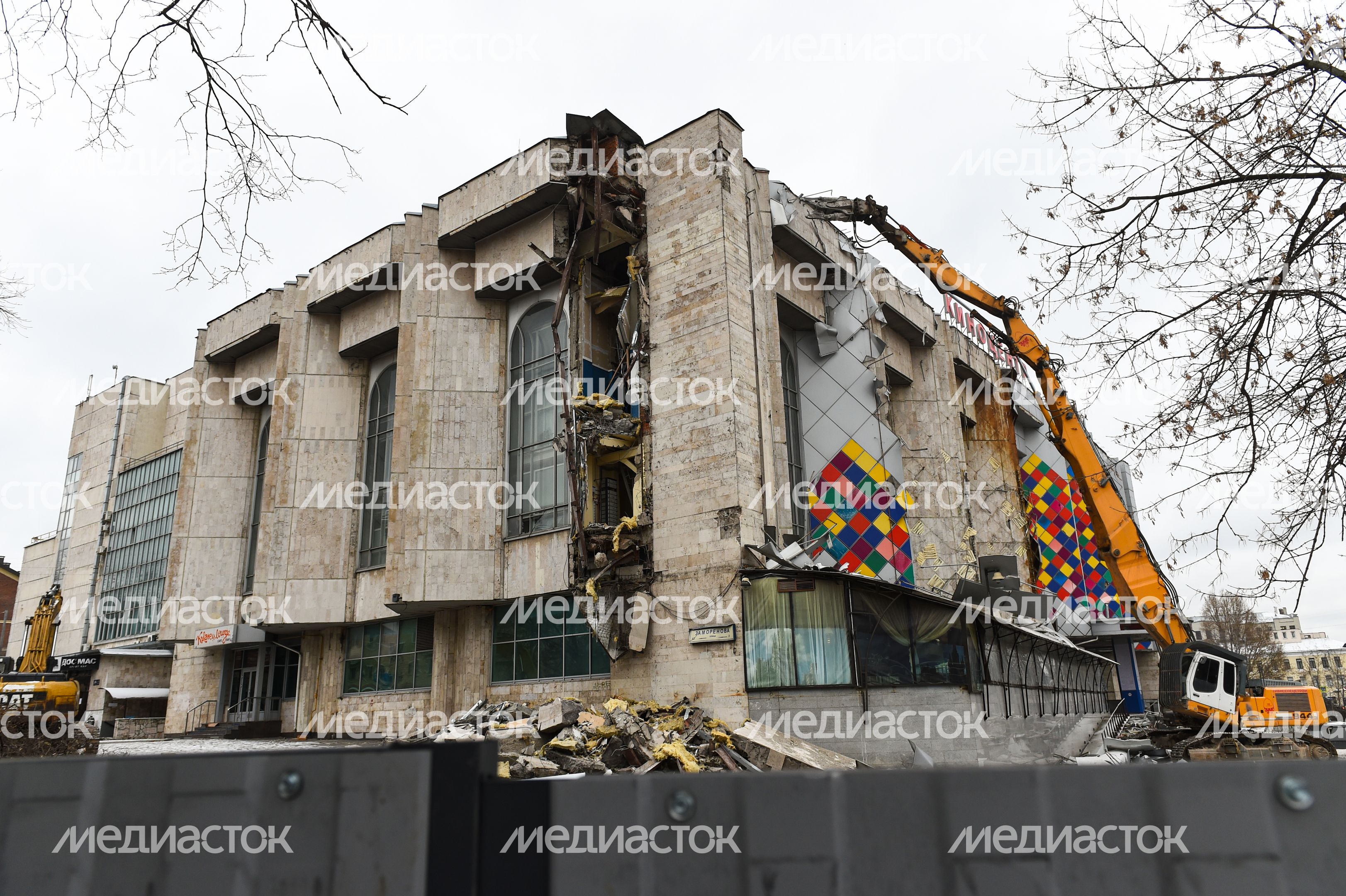 Снос кинотеатра «Соловей» в Москве