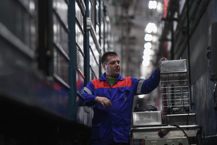 Кварцевание и мытье вагонов метро