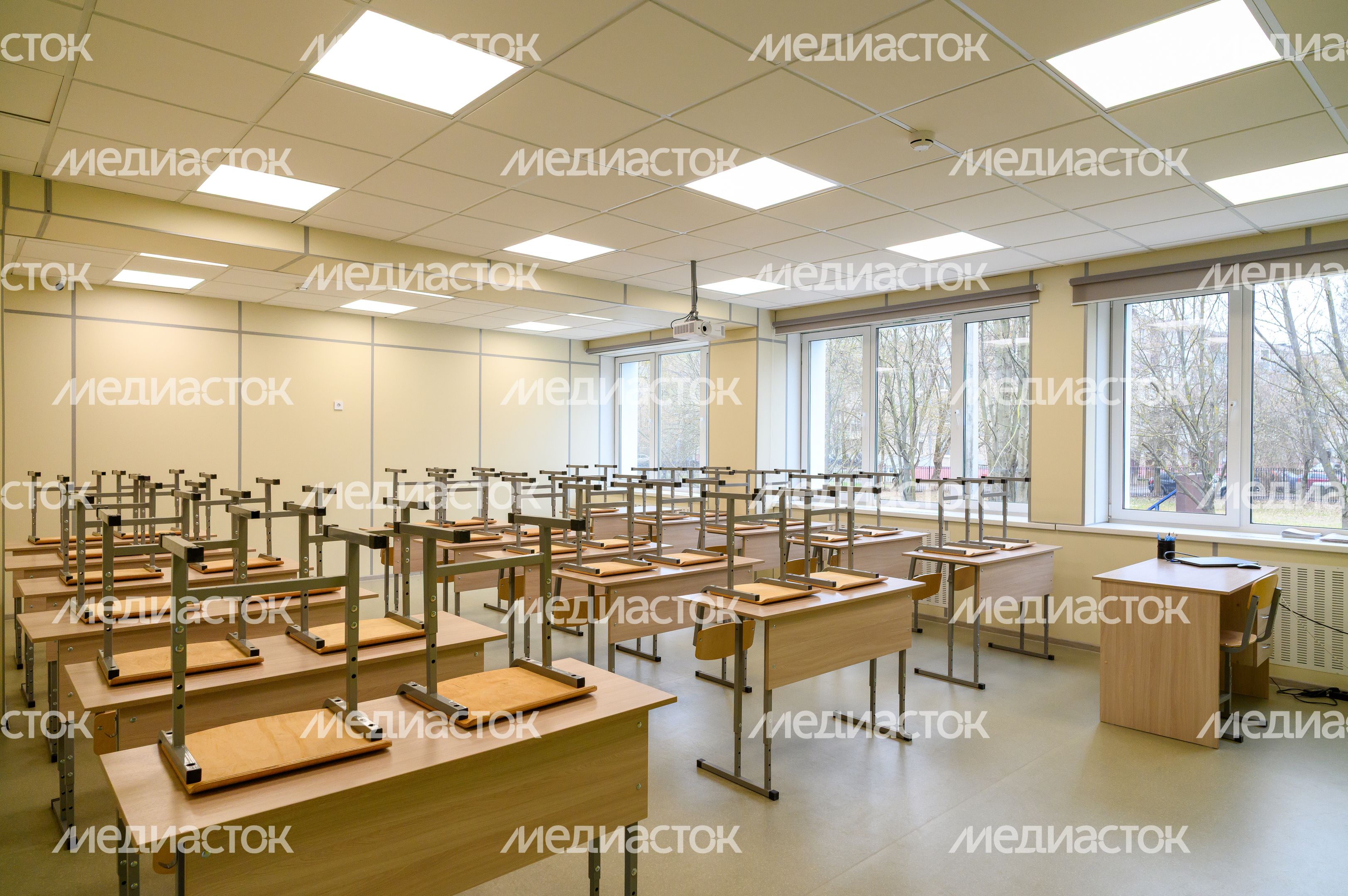 Учебный класс Домодедовского лицея №3 после капитального ремонта