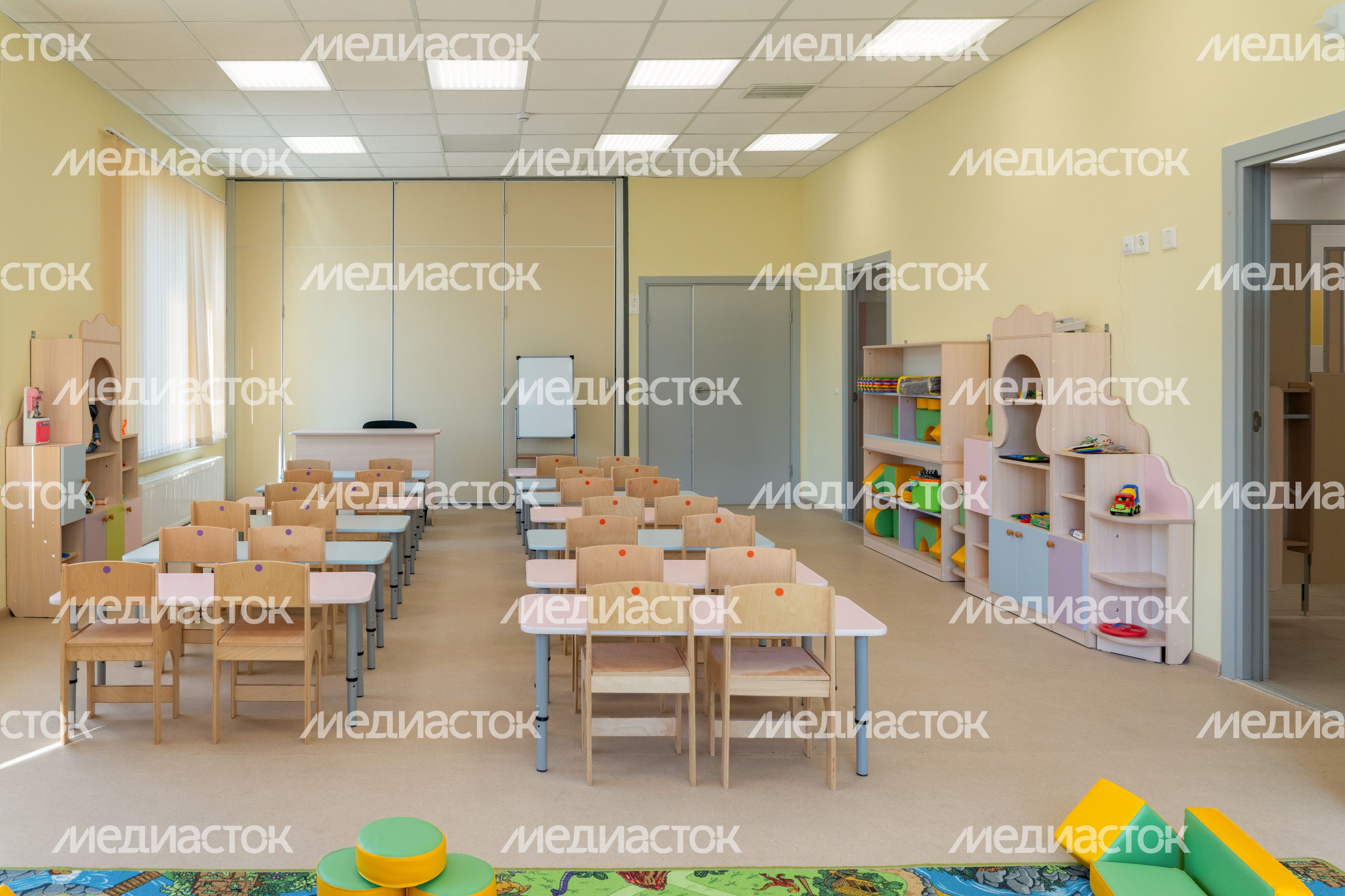 Игровая комната в новом детском саду «Карамелька» в ЖК «Ильинойс» Красногорска Игровая комната в новом детском саду «Карамелька» в ЖК «Ильинойс» Красногорска