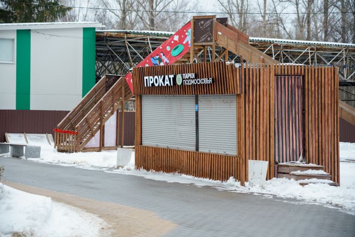 Кашира. Городской парк. Зима
