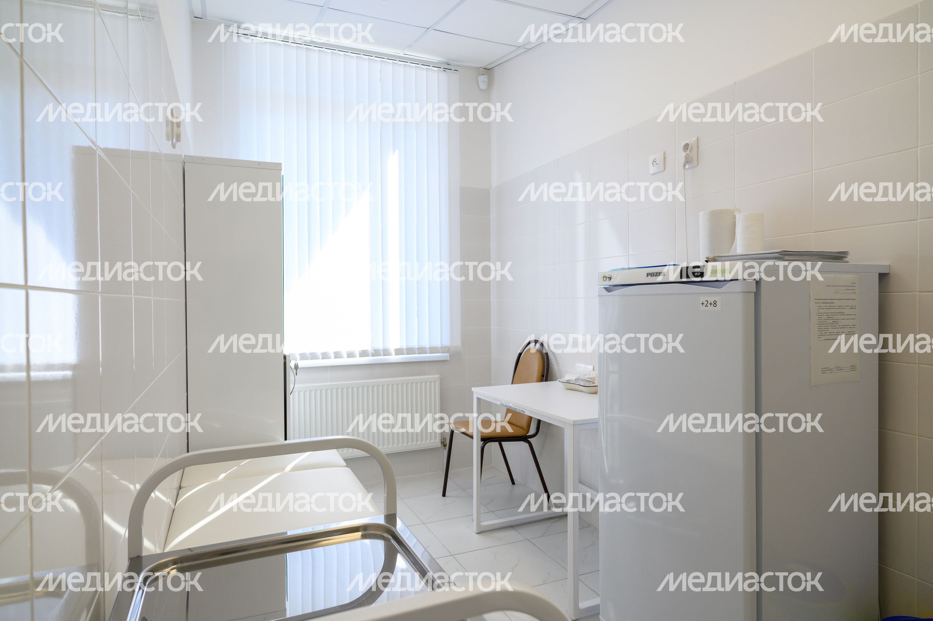 Медицинский кабинет в новом детском саду «Синички» школы №14 в ЖК «Подлипки город» Коломны Медицинский кабинет в новом детском саду «Синички» школы №14 в ЖК «Подлипки город» Коломны