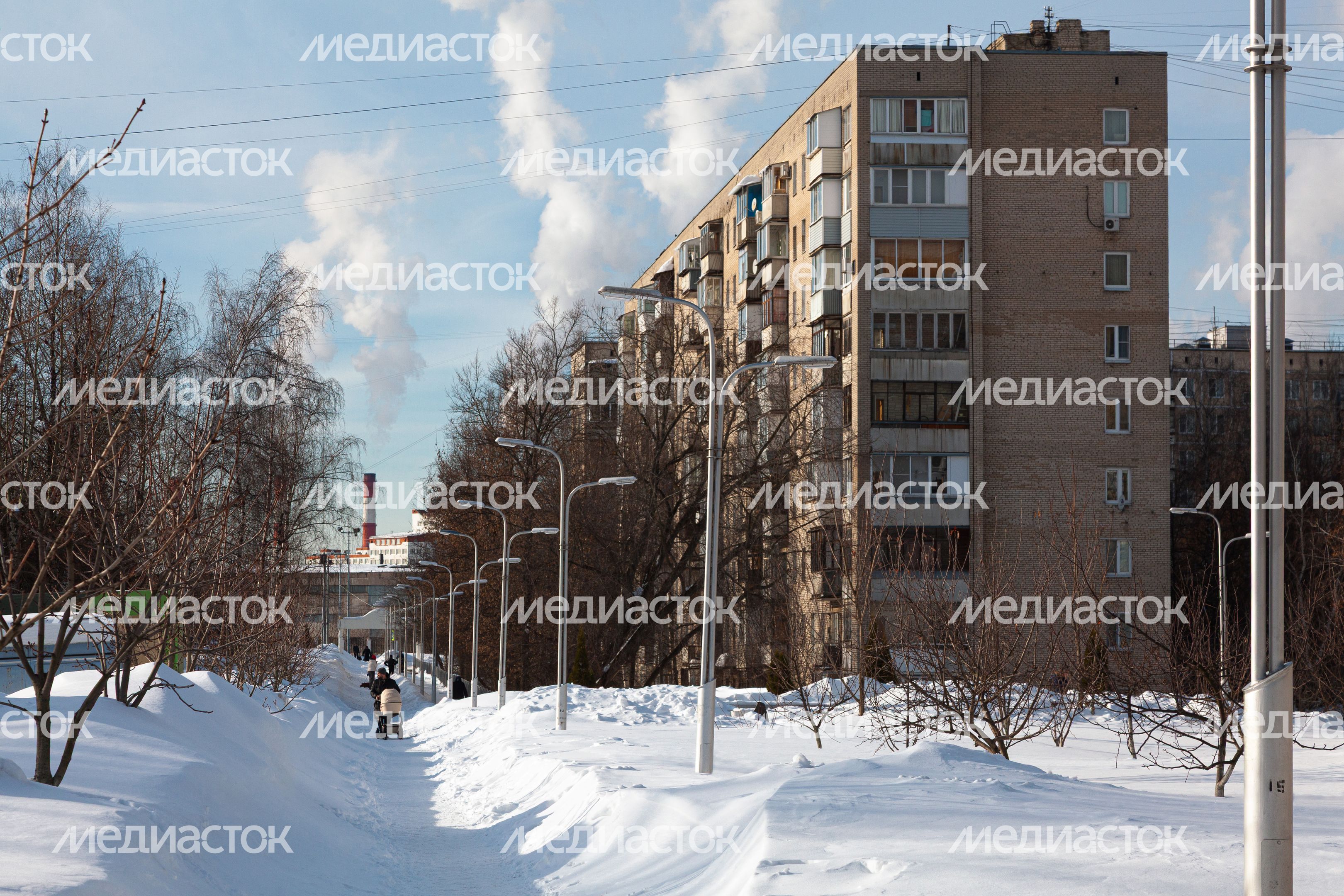 Зимние виды улиц города Дзержинский Зимние виды улиц города Дзержинский