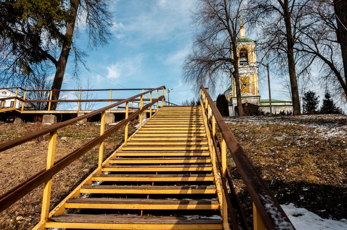 Зимние виды города Чехов