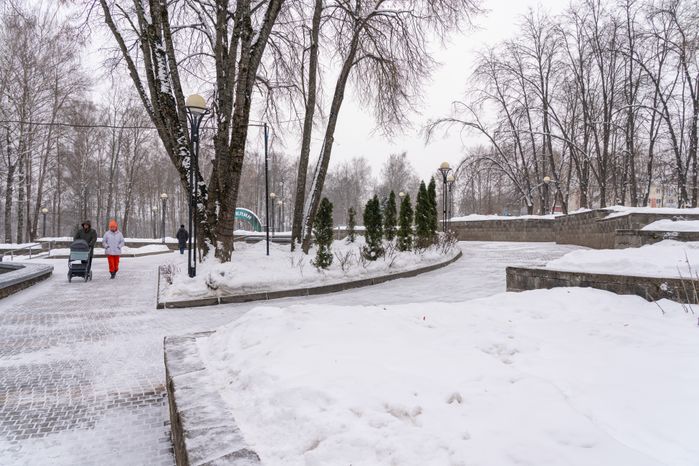 Клин. Парк культуры и отдыха «Сестрорецкий». Зима