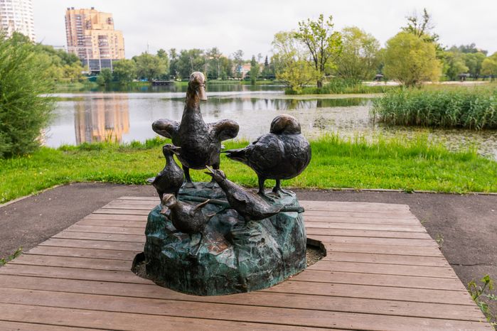 Парк "Фабричный пруд" в Реутове. Лето
