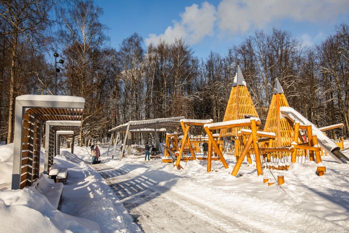 Мытищи. Парк Мира. Зима