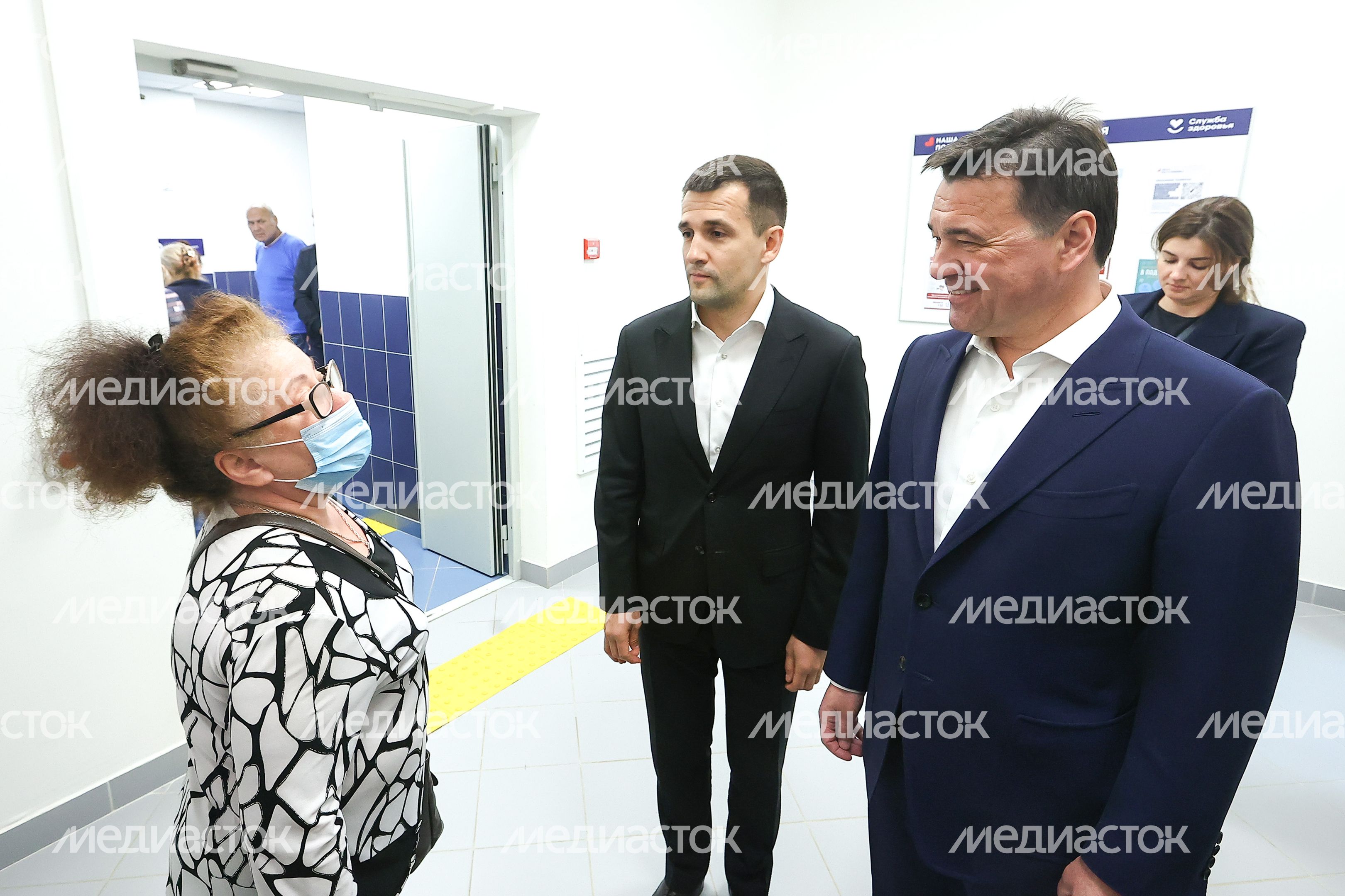 Посещение Губернатором Подмосковья новой пристройки к поликлинике №1 в Реутове