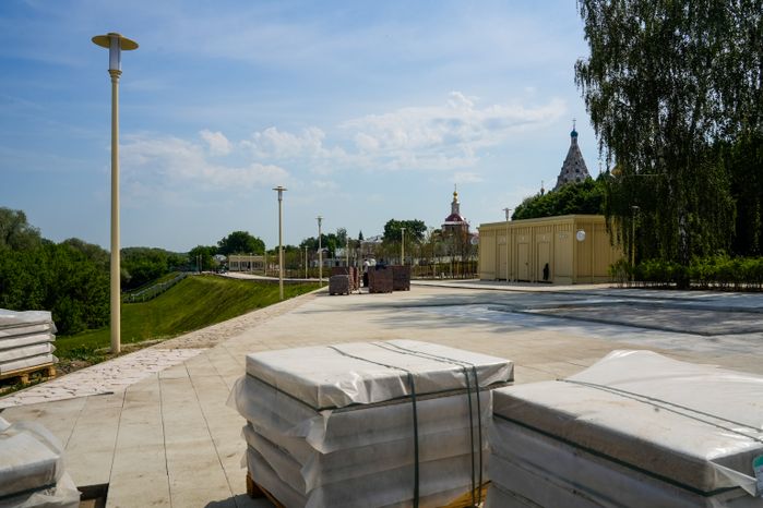 Благоустройство сквера "Блюдечко" в Коломне
