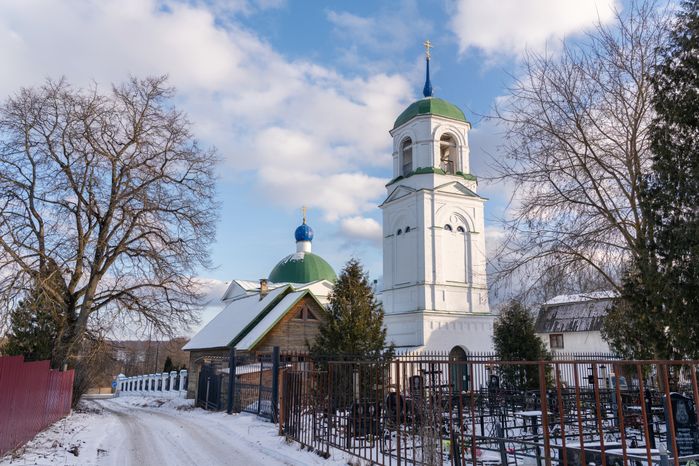 Церковь Смоленской иконы Божией Матери в деревне Воронино округа Клин