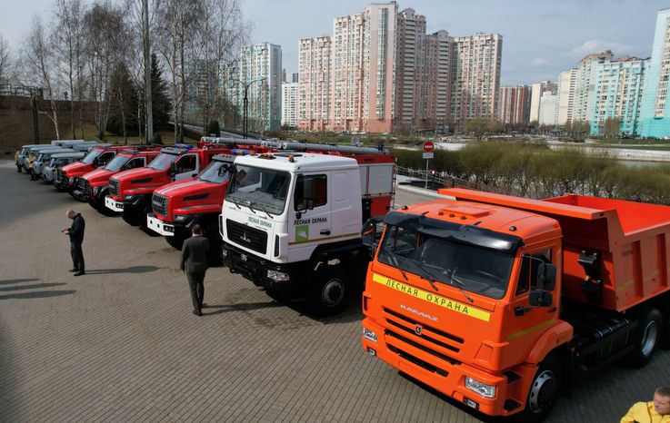 Передача специализированной лесотехники лесничествам Подмосковья