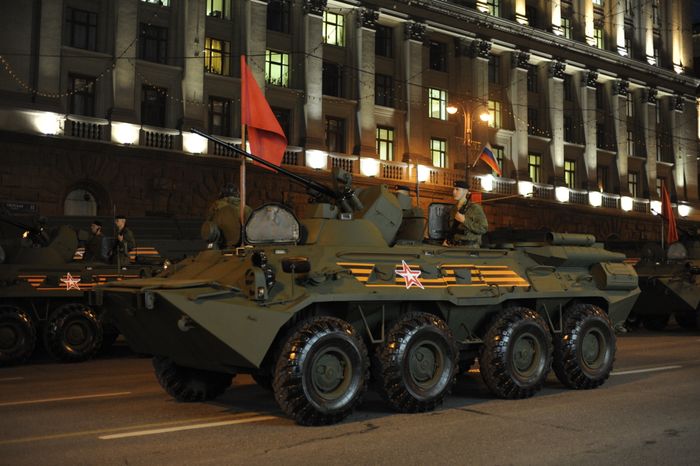 Репетиция Парада Победы на Красной площади в Москве