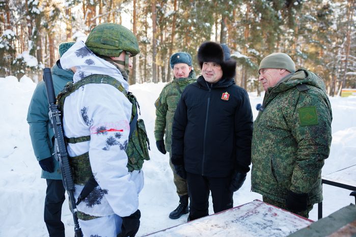 Андрей Воробьев посетил полигон в Московском высшем общевойсковом командном училище
