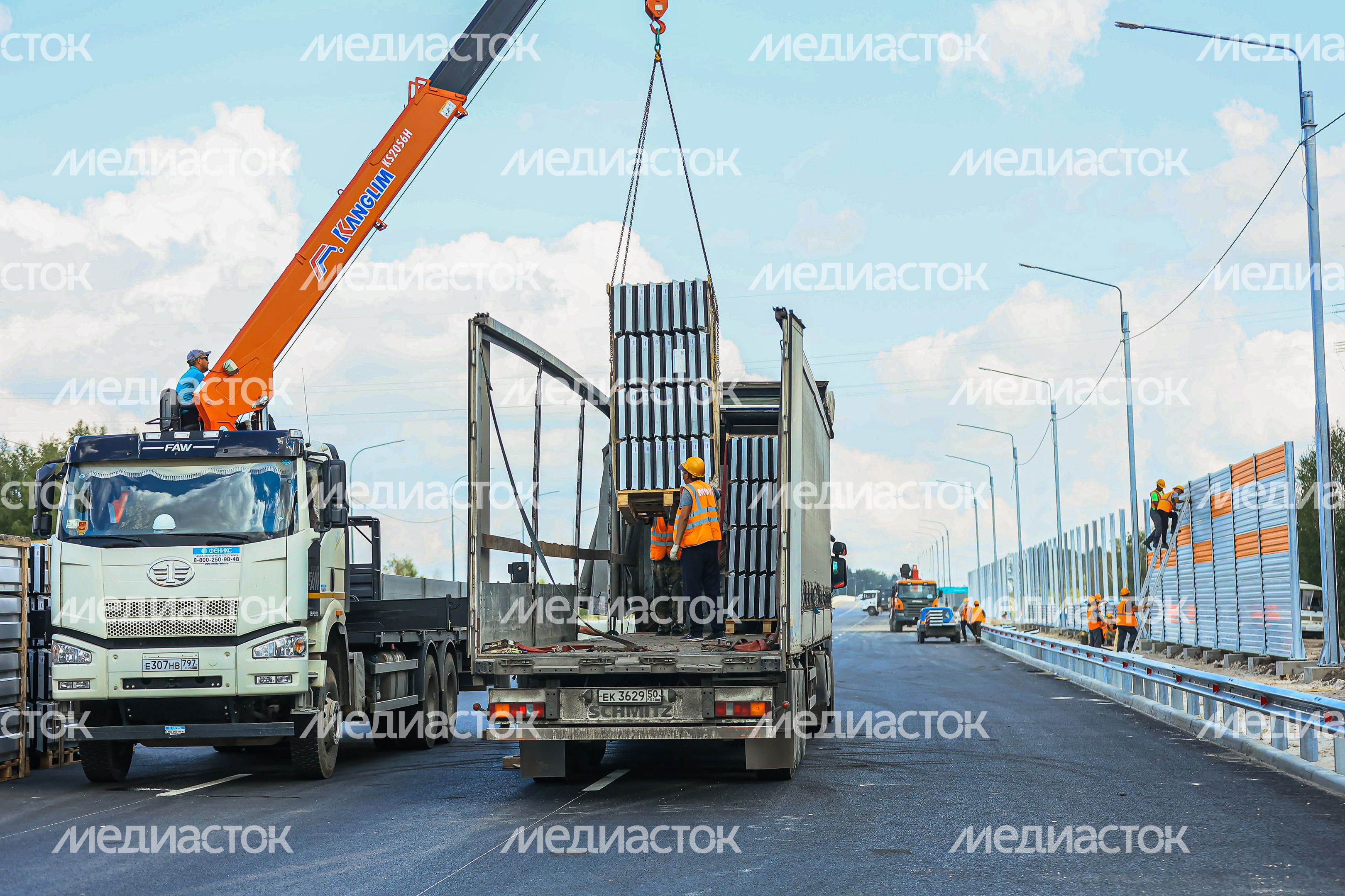 Проверка хода строительства подмосковного участка М-12 «Москва-Казань» Губернатором Подмосковья