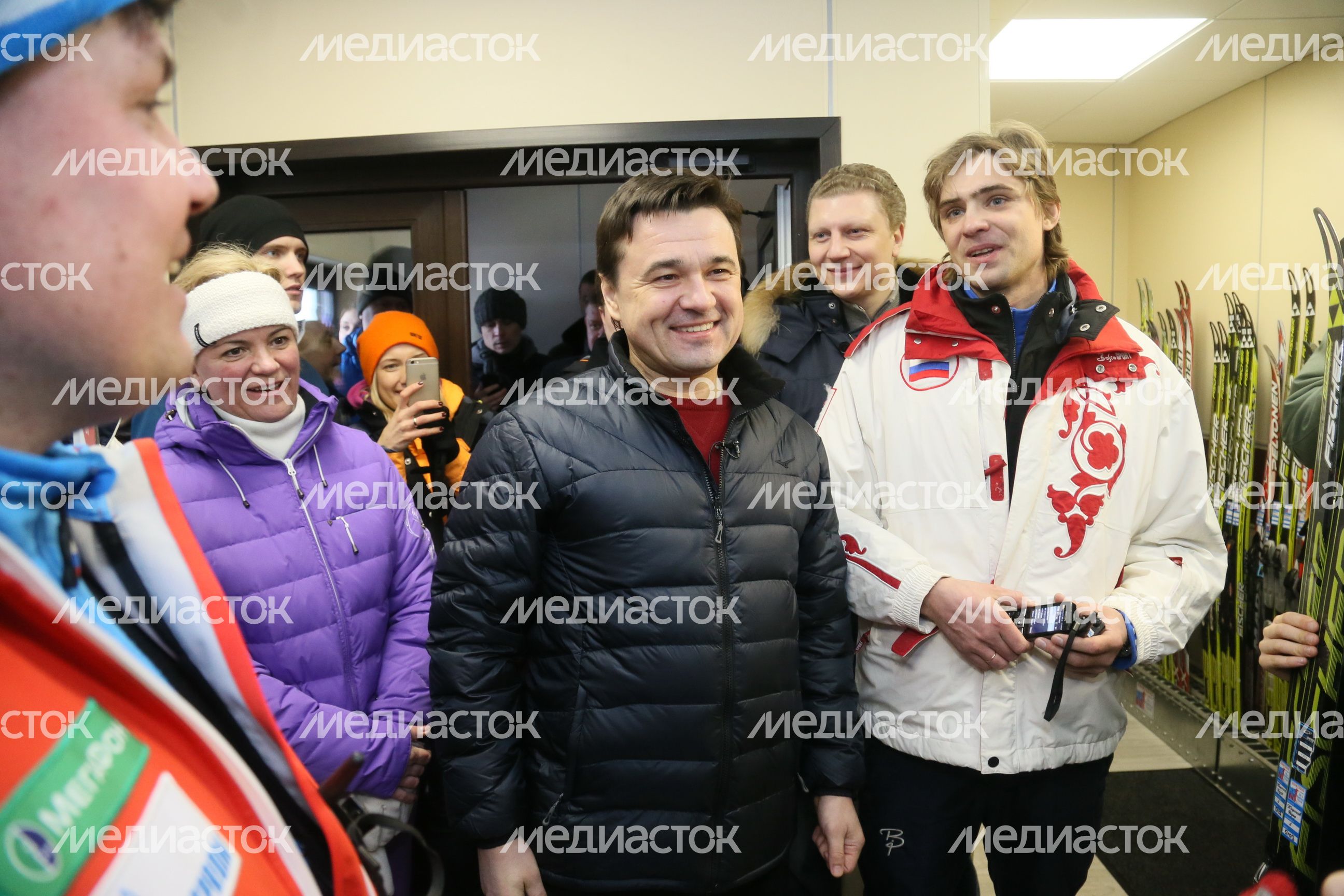 А. Воробьев принял участие в открытии лыжероллерной трассы в Одинцове