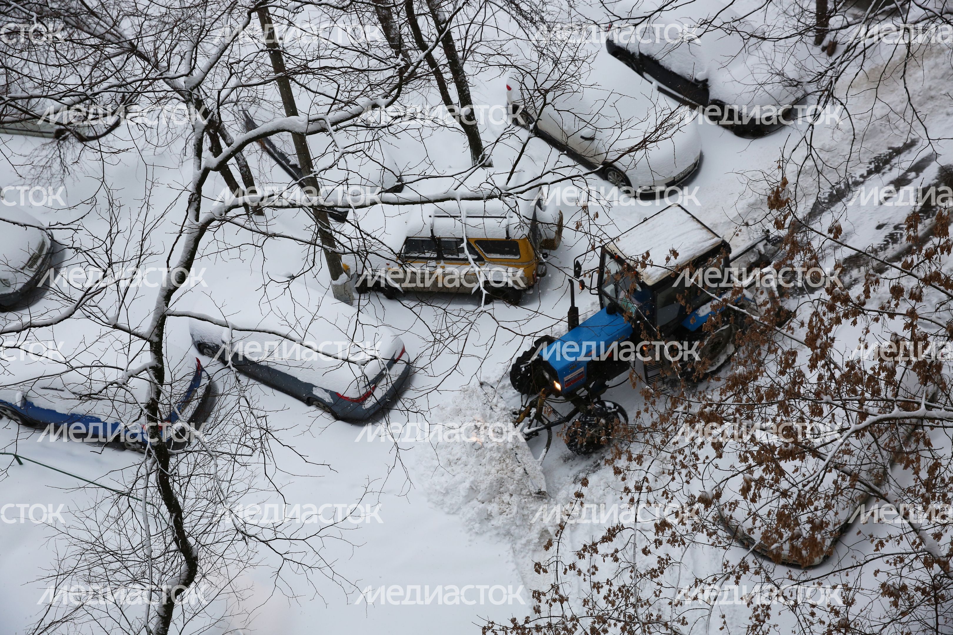 Снегопад в Москве