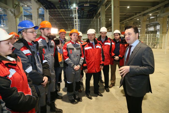 А. Воробьев на открытии комбината «Град» в Наро-Фоминском районе