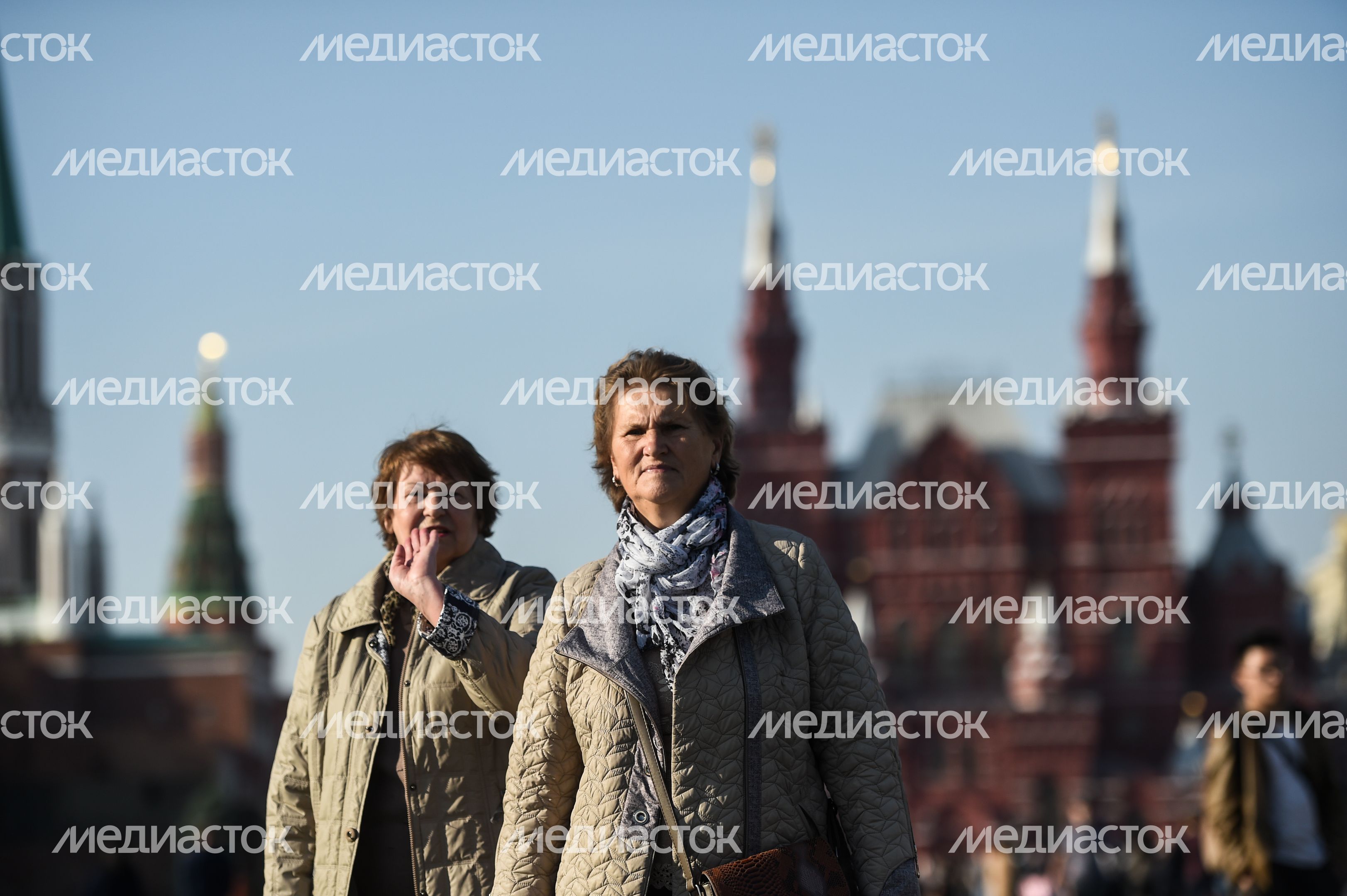 Пенсионеры в Москве