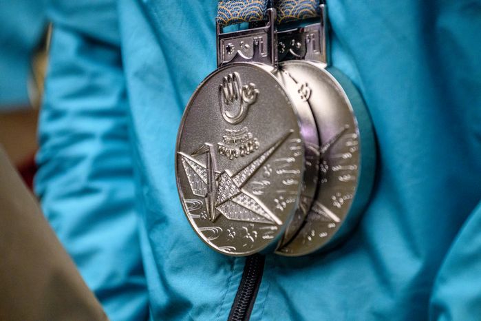 Встреча российской делегации в Шереметьево, вернувшейся с XXV Летних Сурдлимпийских игр в Токио