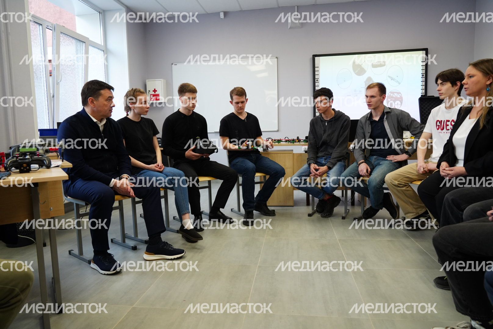 Посещение губернатором Люберецкого техникума
