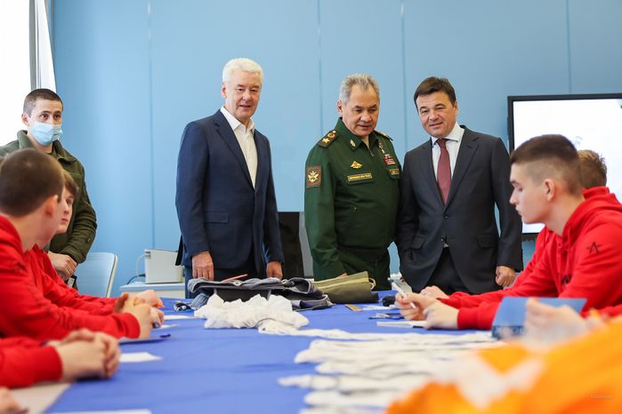 Проверка Губернатором Подмосковья работы учебно-методического центра военно-патриотического воспитания молодежи «Авангард»