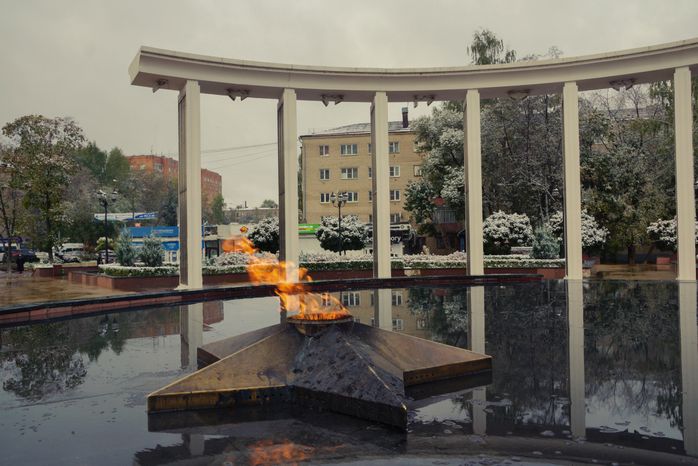 Первый снег в Пушкино