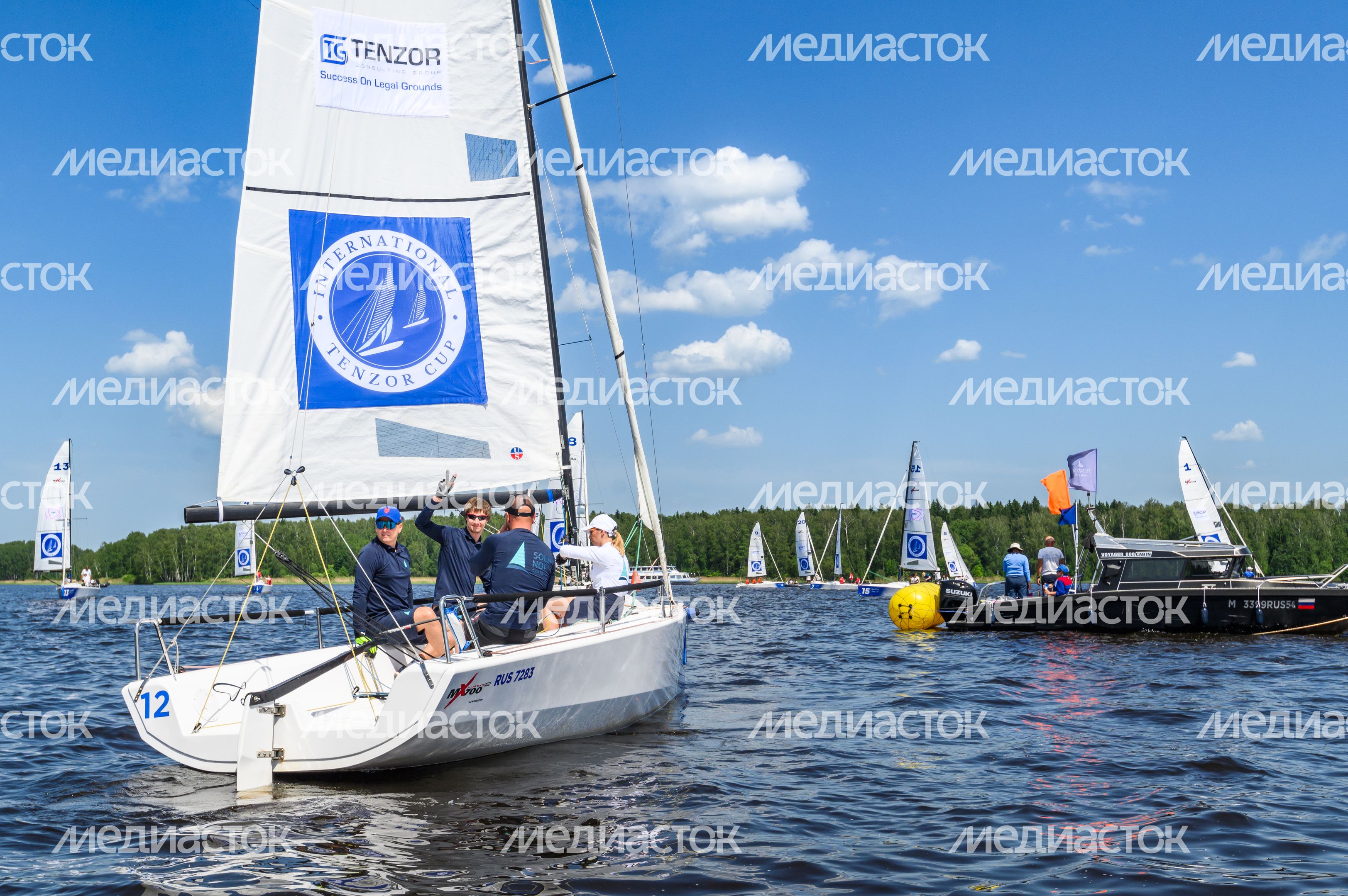 Регата на Пестовском водохранилище в Мытищах