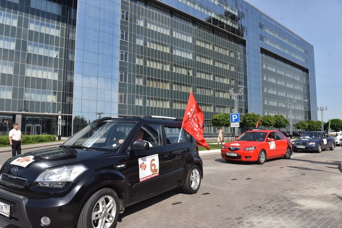 Старт автопробега «Дорогами славы Подмосковья» в Красногорске