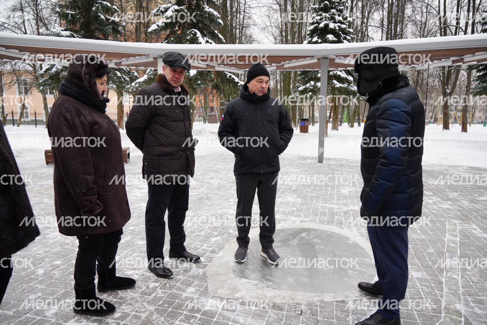 Проверка Губернатором Центрального парка культуры и отдыха в Пушкино