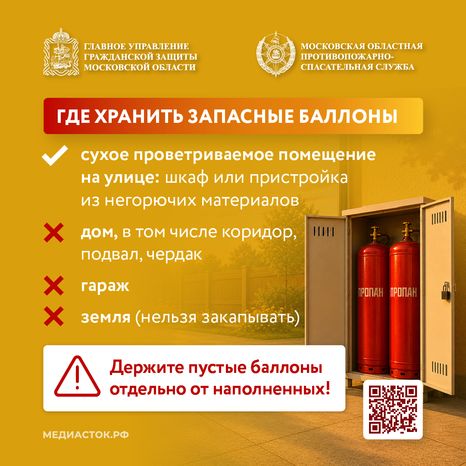 Газовый баллон на даче квадрат 03