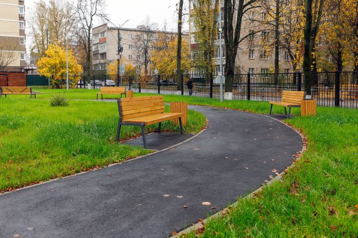 Средняя школа №18 в деревне Черное округа Балашиха после капитального ремонта