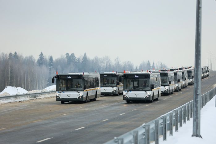 Торжественная церемония открытия дороги в Лобне с участием Губернатора Подмосковья