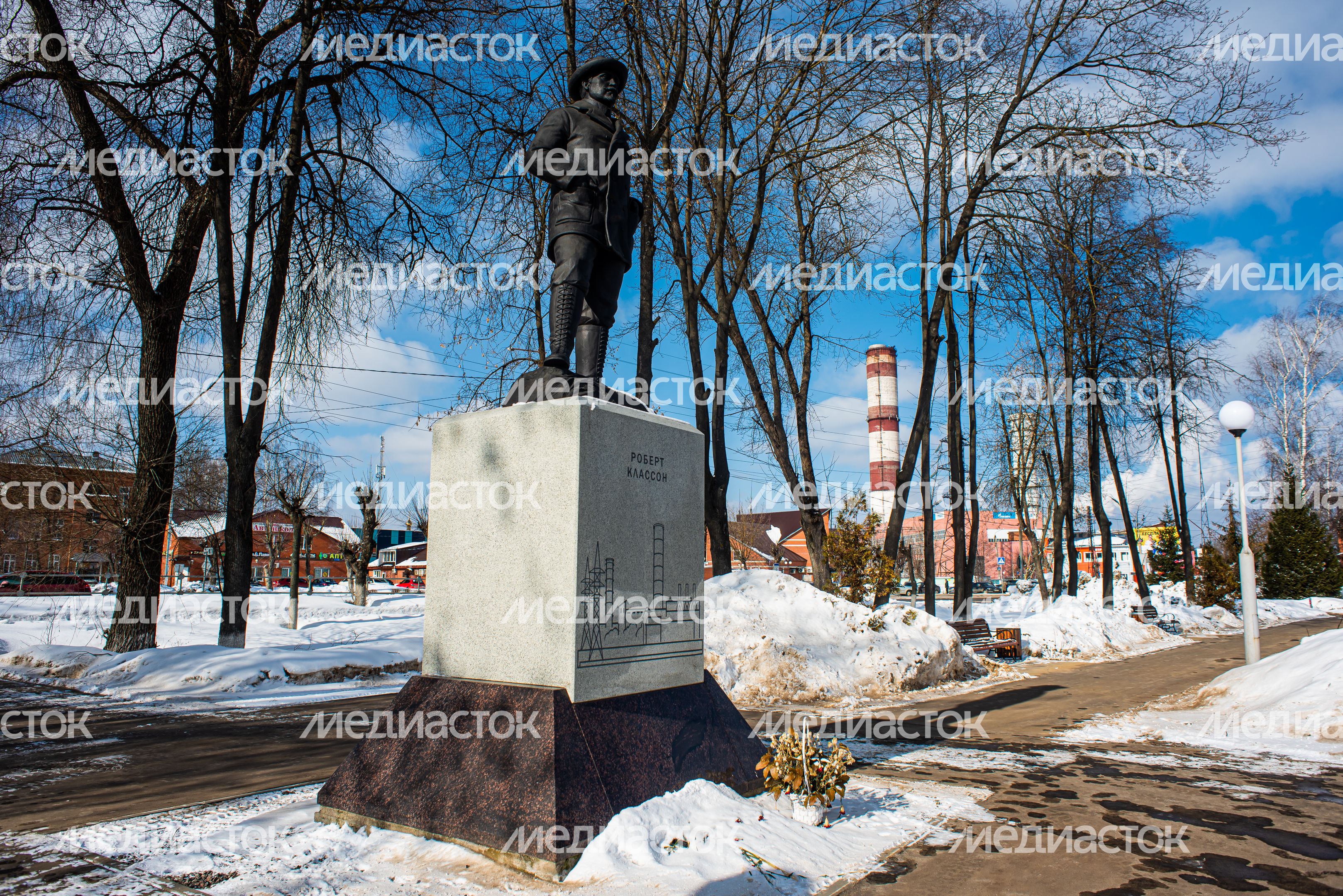 Зимние виды города Электрогорск