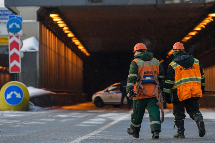 Тушинский тоннель затопило в Москве