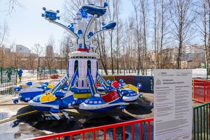 Центральный парк культуры и отдыха в Долгопрудном зимой