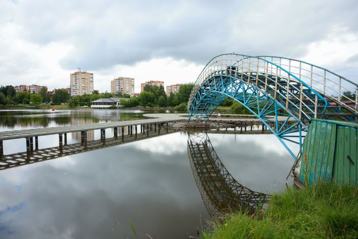 Благоустройство набережной пруда "Москвич" в Лобне