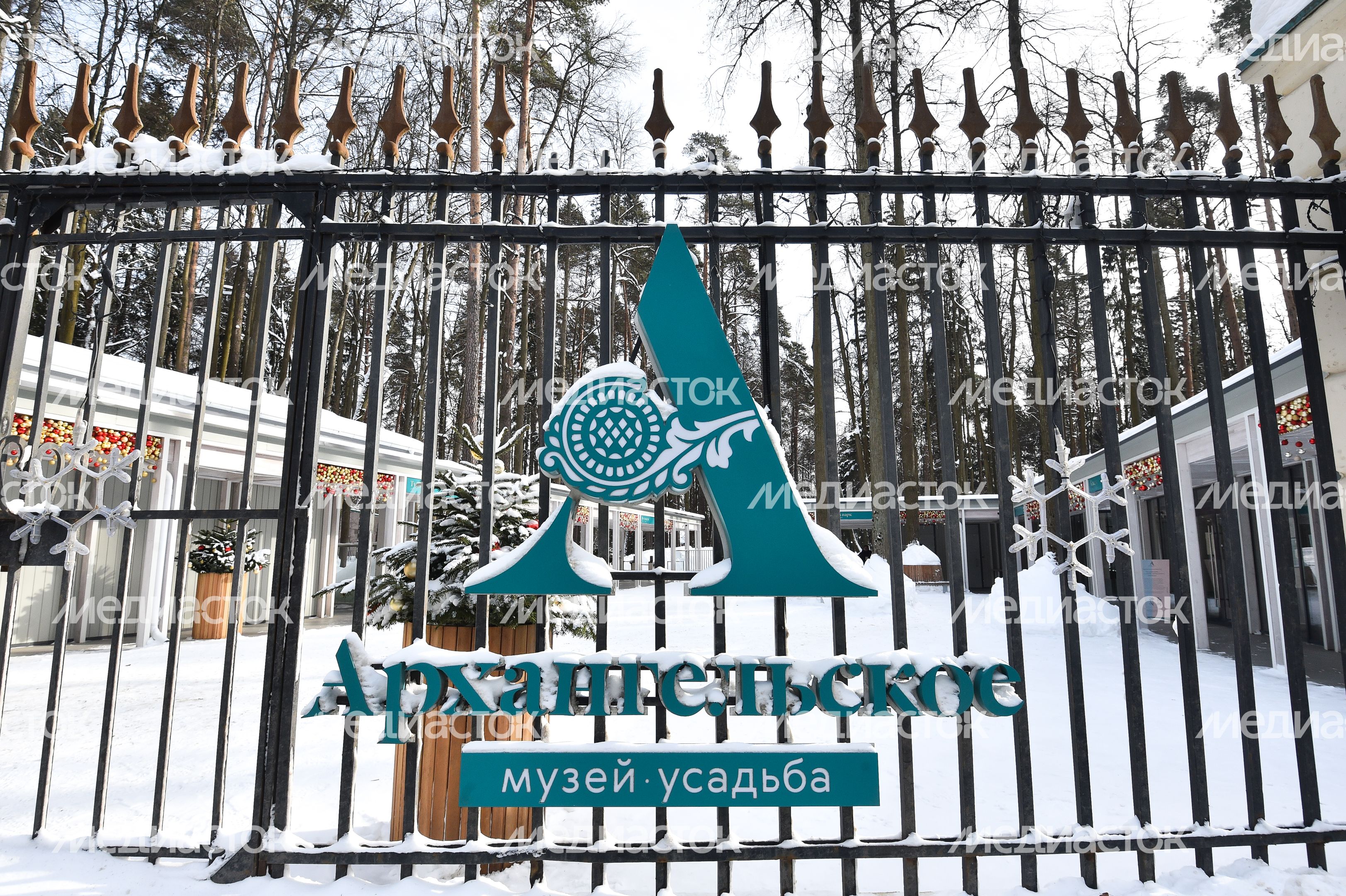 Подготовка к лыжной гонке в музее-усадьбе «Архангельское»