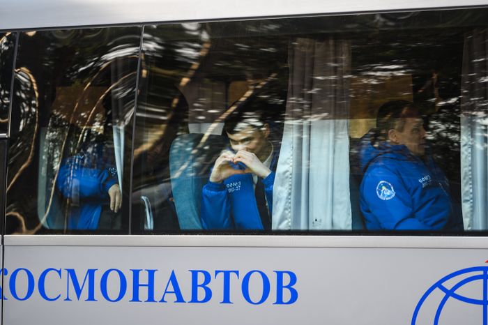 Торжественные проводы экипажа космонавтов МКС-73 из Звездного городка