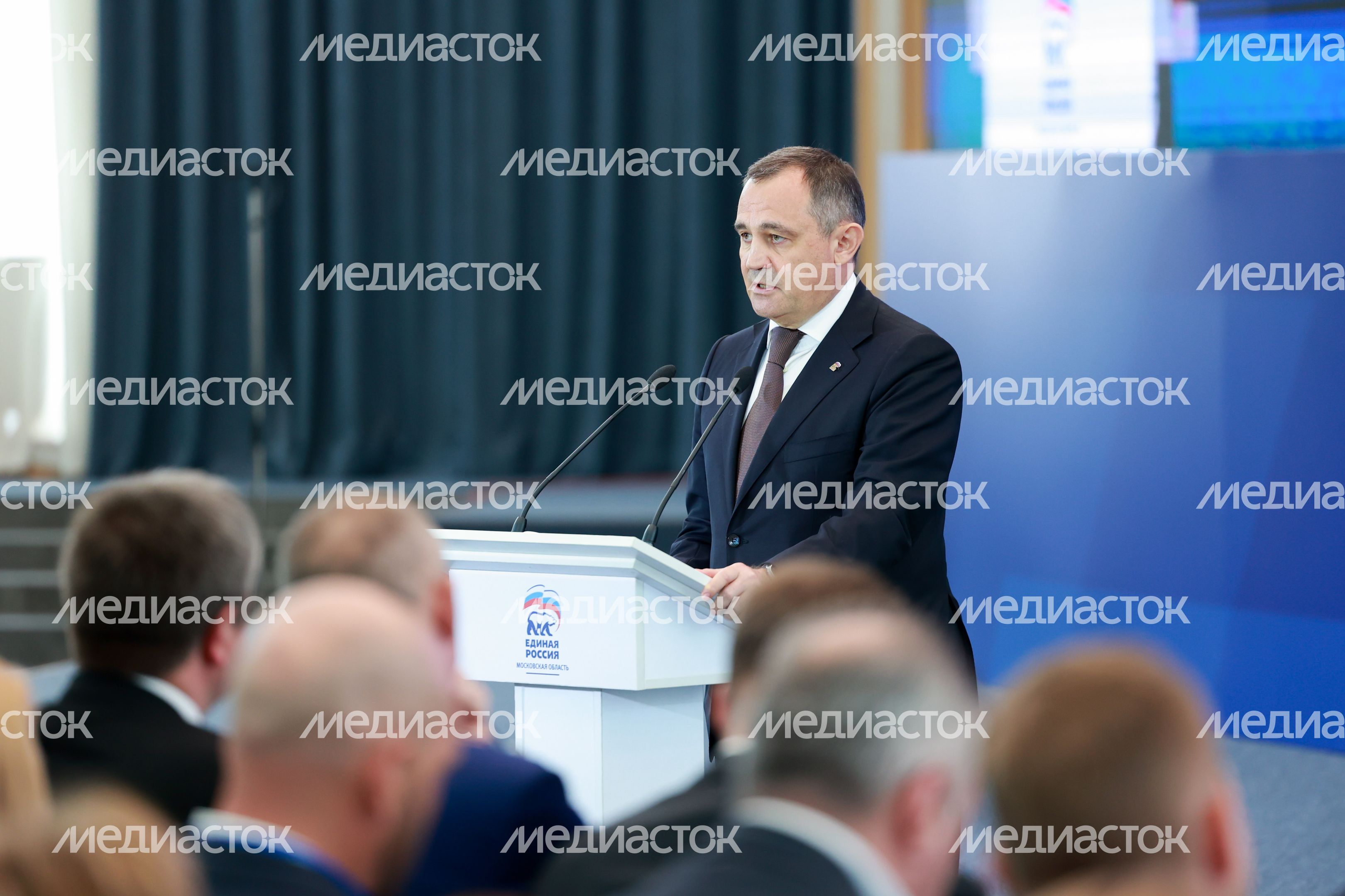 На форуме выступил председатель Мособлдумы, секретарь подмосковной "Единой России" Игорь Брынцалов