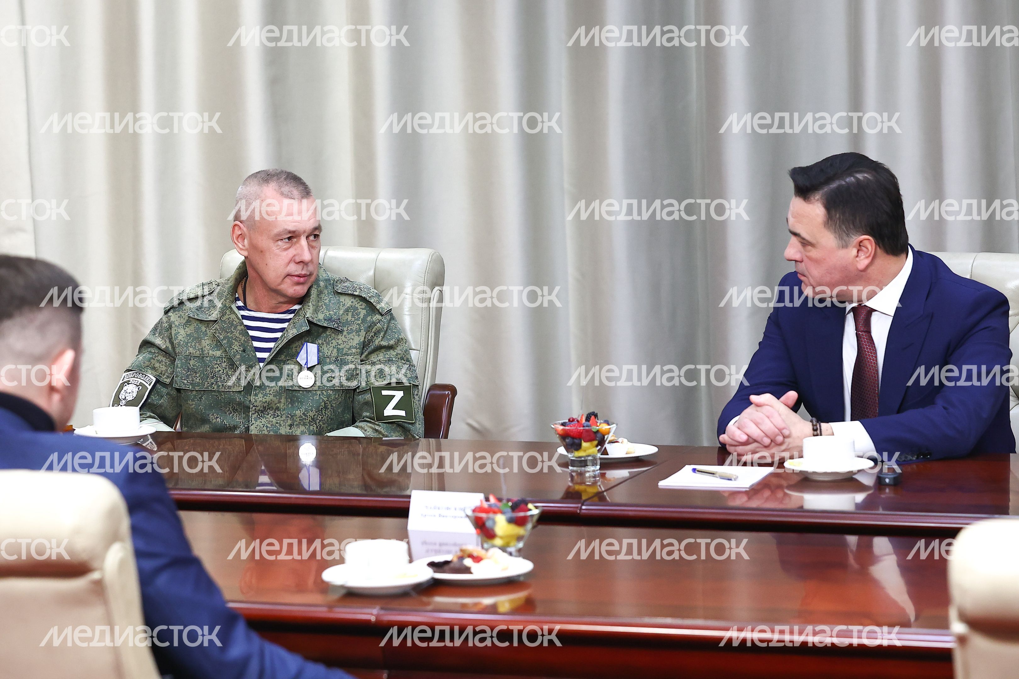 Вручение губернатором Подмосковья государственных наград участникам СВО