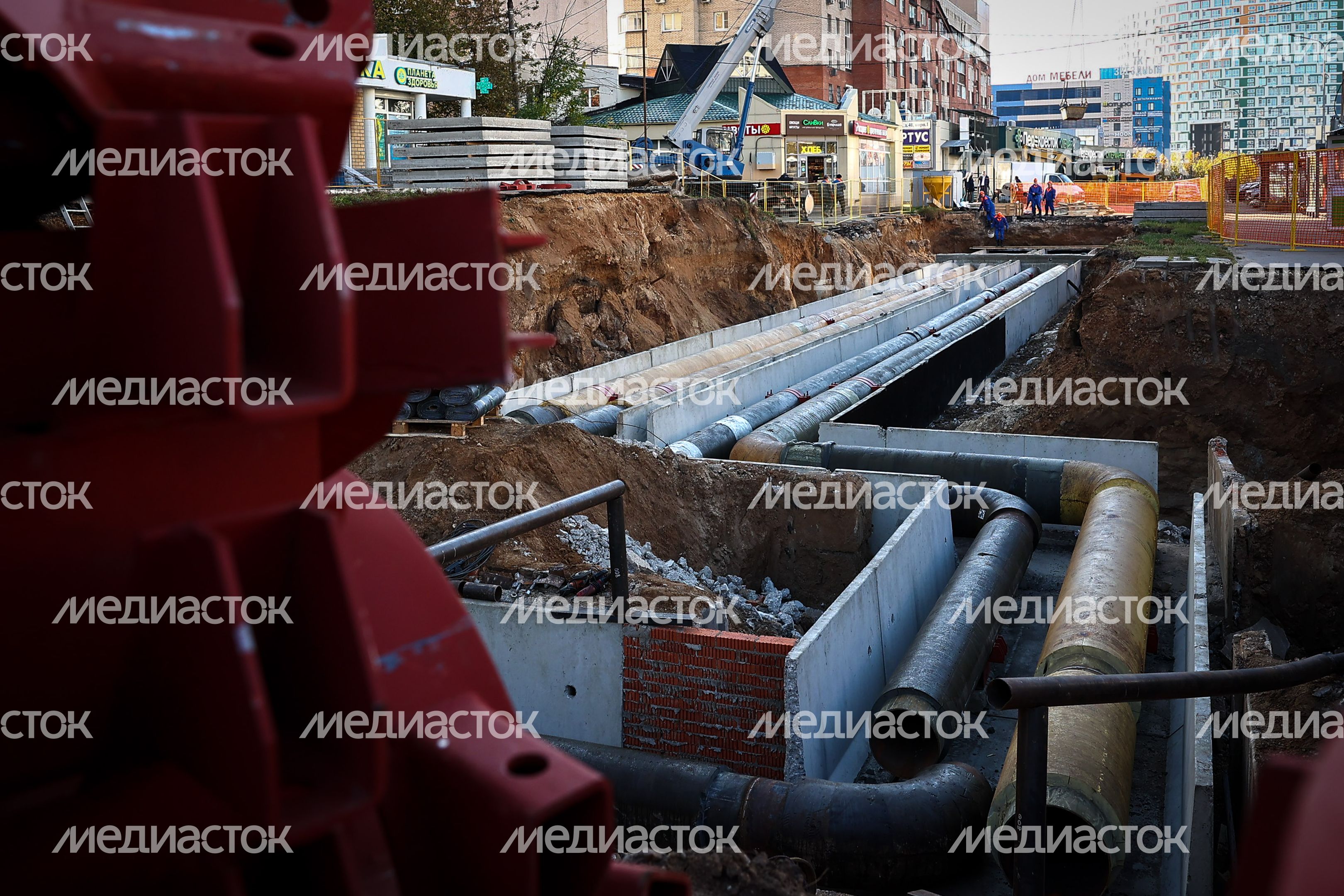 Осмотр новой котельной и реконструируемого участка теплосети в Королеве Губернатором Подмосковья