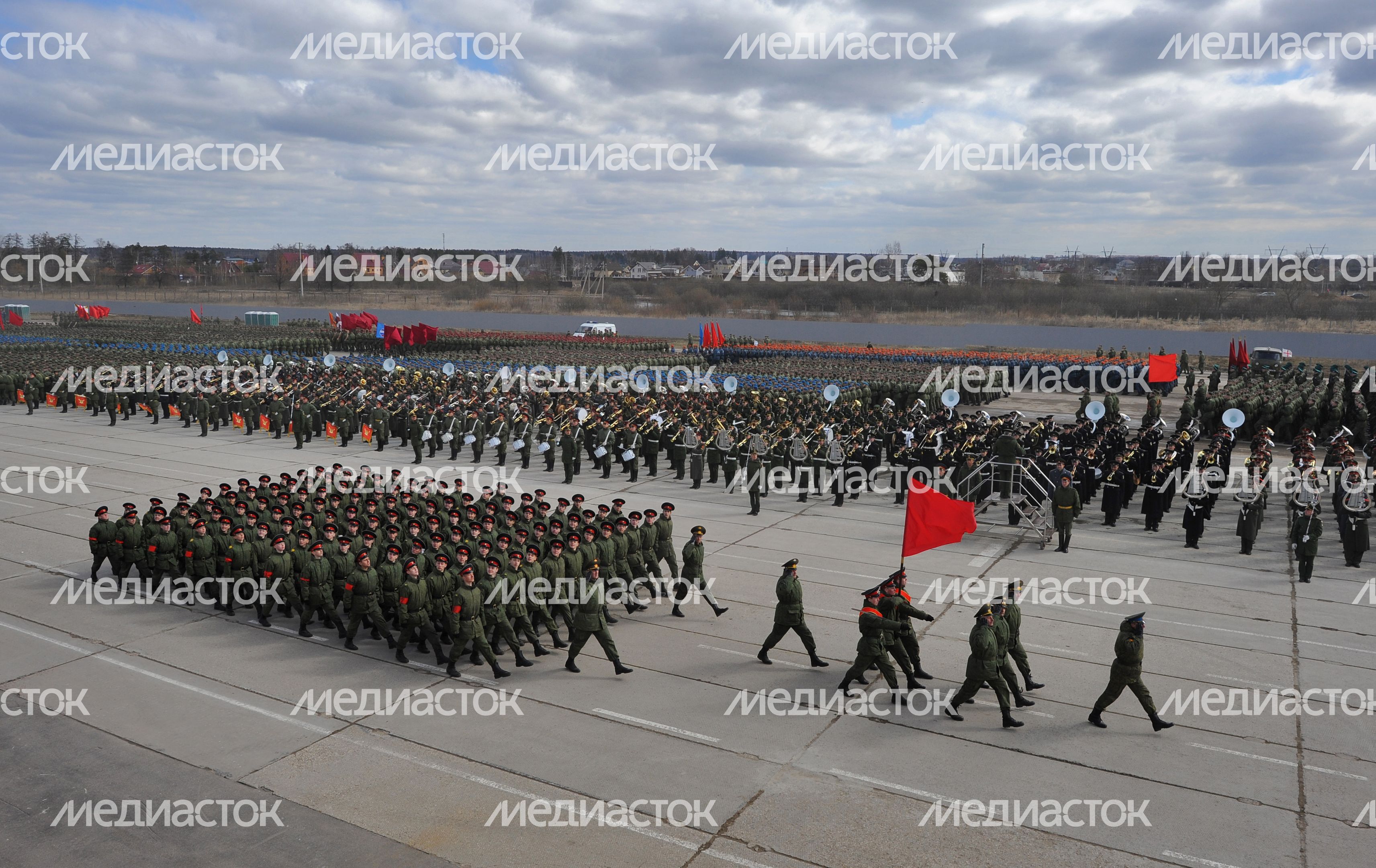 Репетиция Парада Победы в Алабино