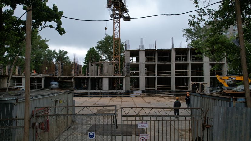 Строящийся дом в п. Южный г.о. Подольск