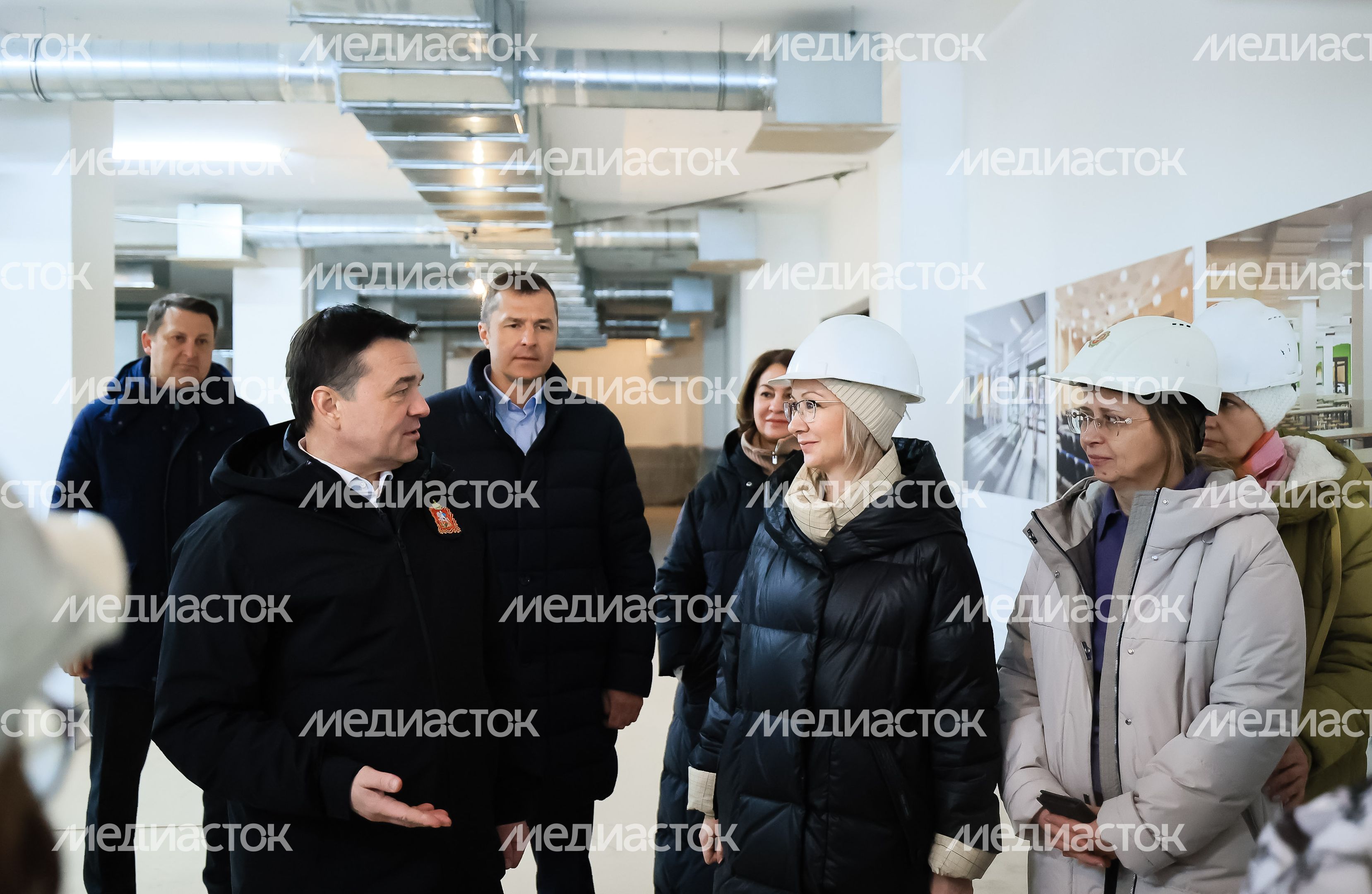 Проверка губернатором строительства школы в Люберцах