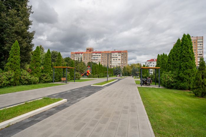 Сквер Поколений в микрорайоне Центральный Подольска