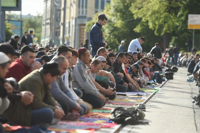 Празднование Ураза‑байрам в Москве в 2018 году