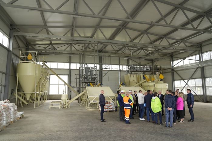 Открытие Губернатором Подмосковья  комбикормового завода в Озерах