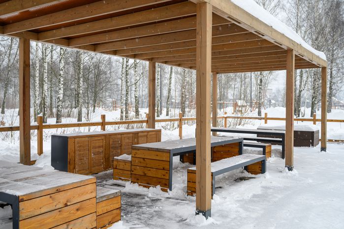 Зима в парке «Меленки» Павловского Посада