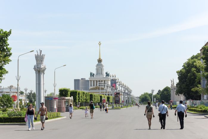 Жаркая погода в Москве