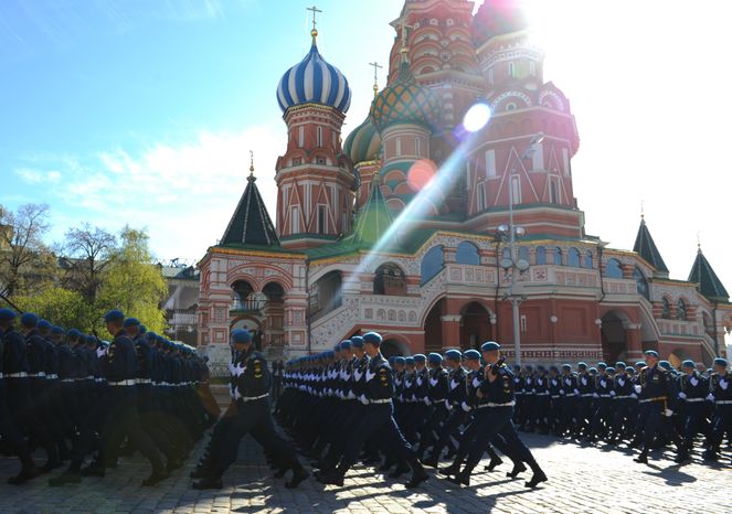 Генеральная репетиция парада Победы на Красной площади